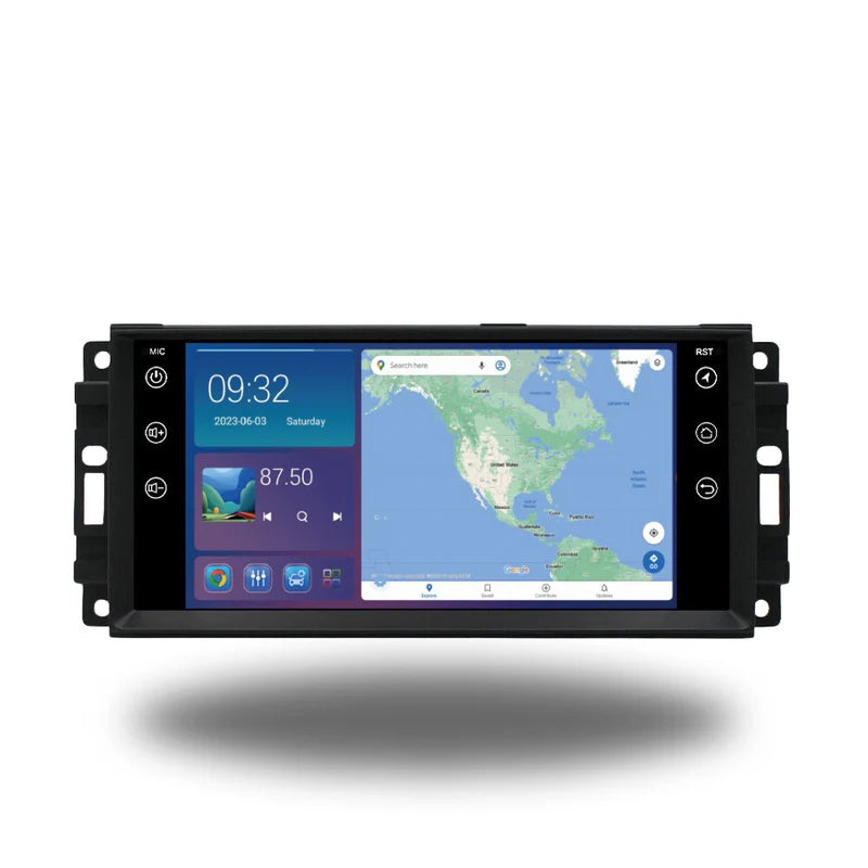 Jeep Chrysler Dodge Ram Chevrolet 2006-2015 | Android 14 Autoradio | Apple CarPlay | Android Auto