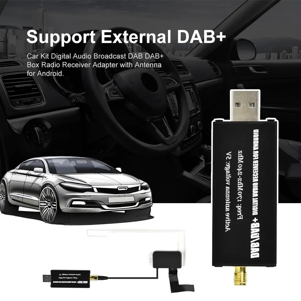 Adaptateur d'antenne DAB+ Dongle pour autoradio Android - TechVoyage