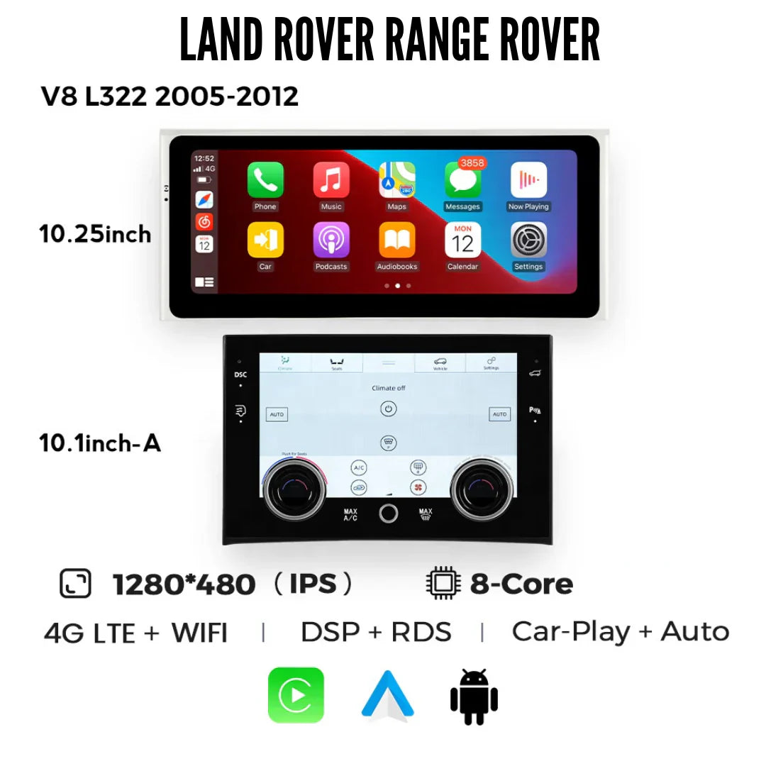 Range Rover L322 | 2002-2012 | Android 14 Autoradio | Apple CarPlay | Android Auto | Land Rover - AutoMedia.at