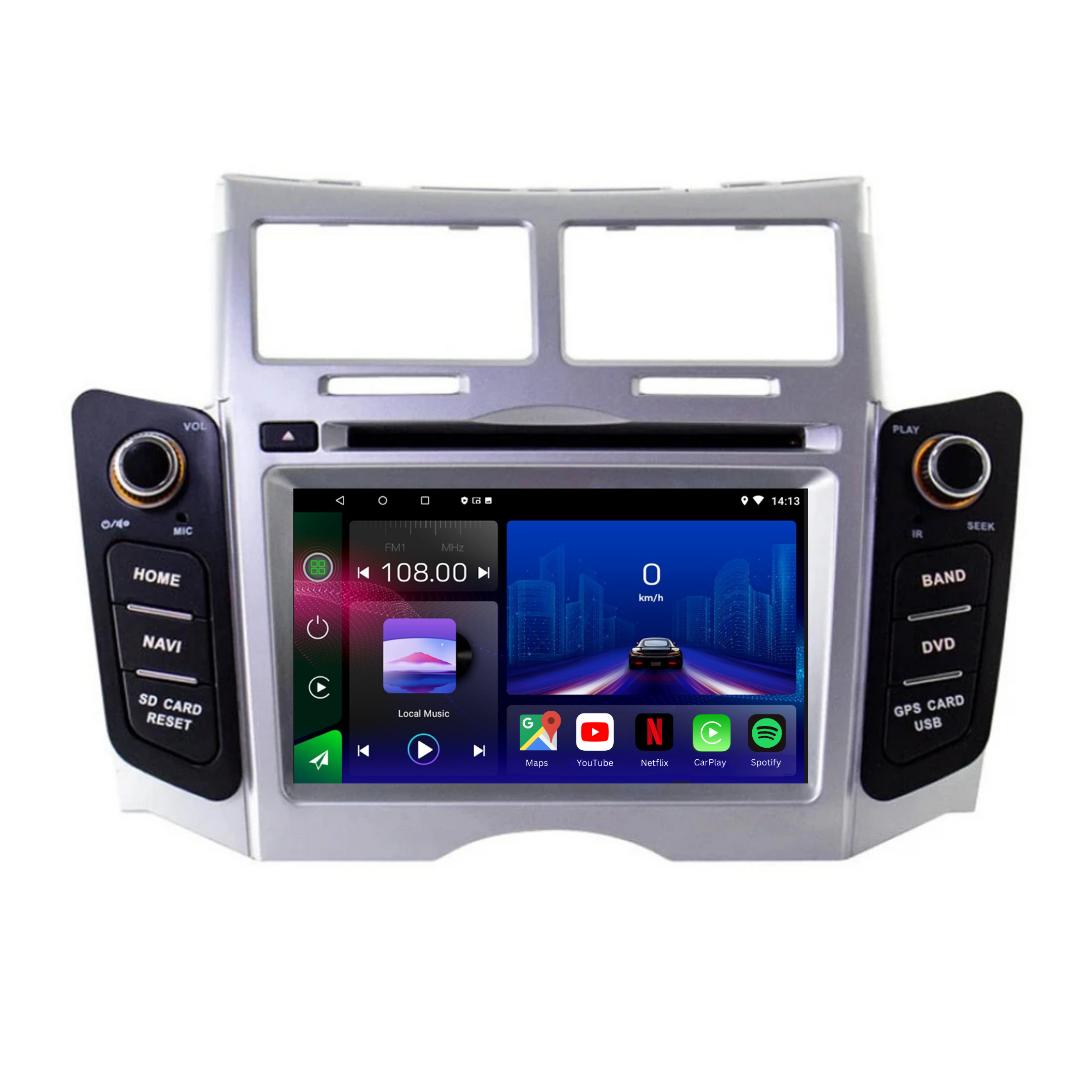 Toyota Yaris | 2005-2012 | Android 13 Autoradio | Apple CarPlay | Android Auto - TechVoyage