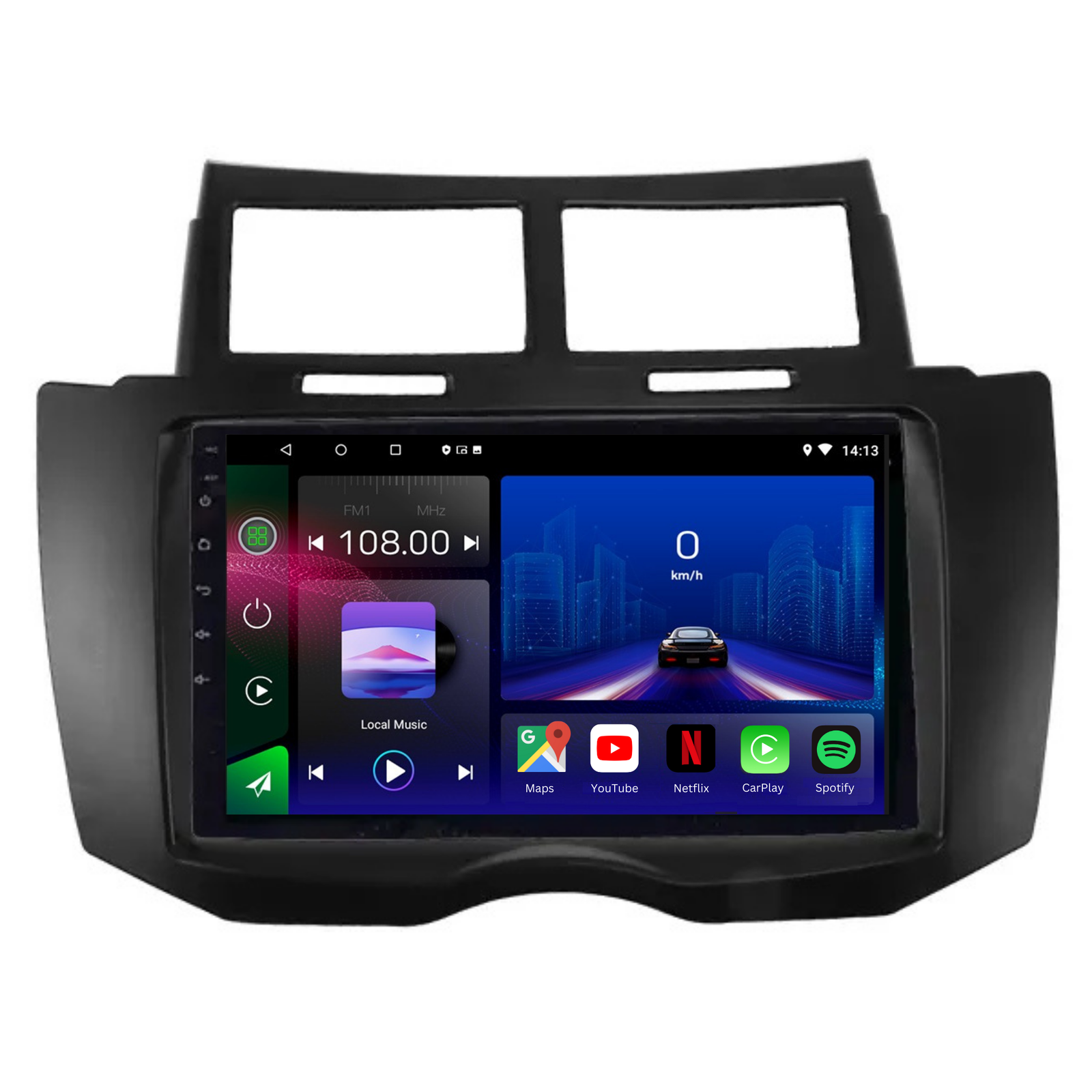 Toyota Yaris | 2005-2012 | Android 13 Autoradio | Apple CarPlay | Android Auto - TechVoyage