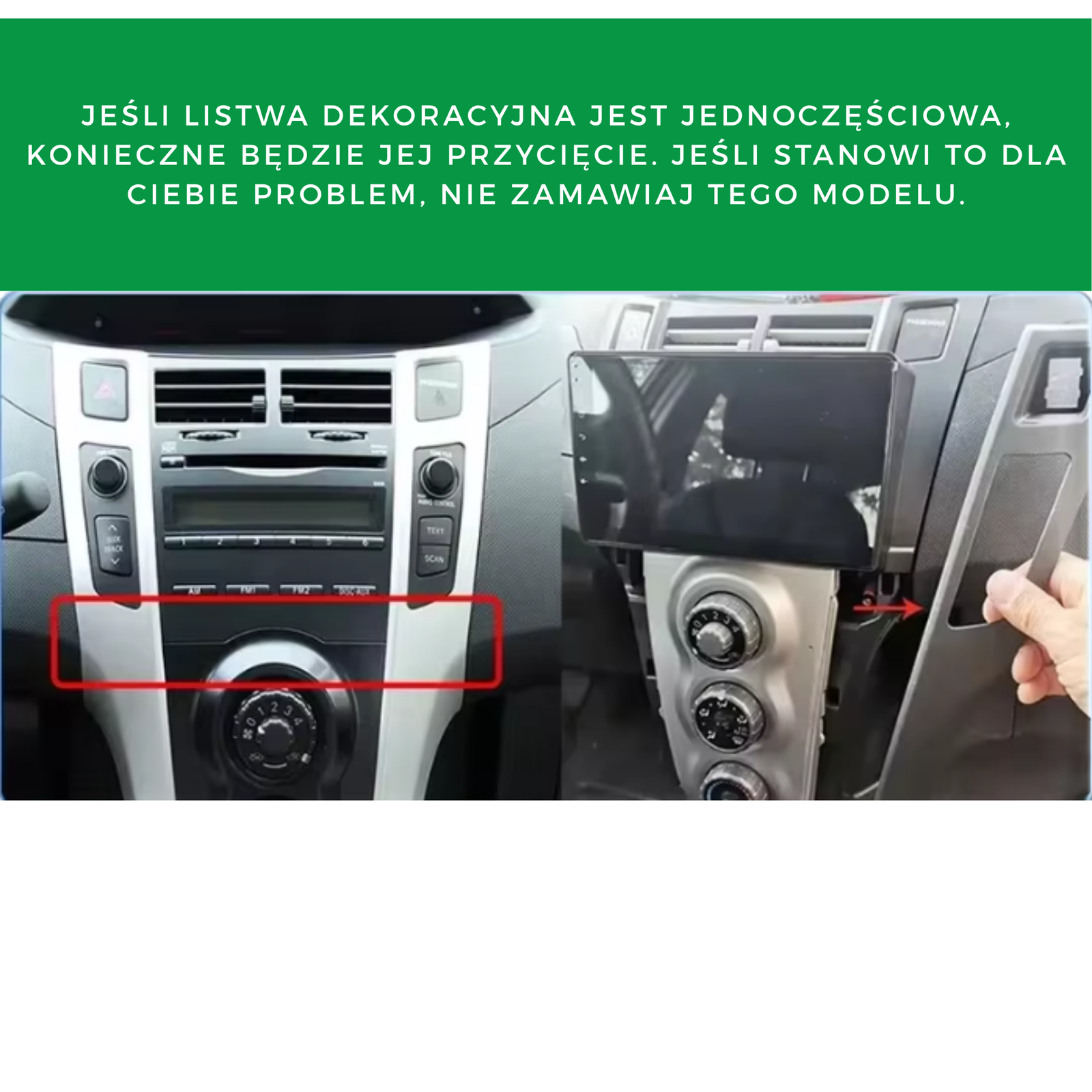 Toyota Yaris | 2005-2012 | Android 14 Autoradio | Apple CarPlay | Android Auto