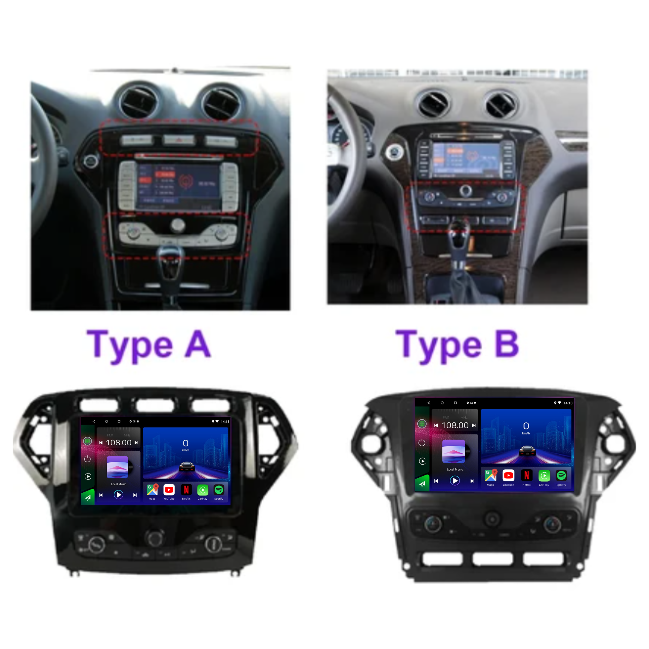 Ford Mondeo | MK4 | 2007-2011 | Android 13 Autoradio | Apple CarPlay | Android Auto - AutoMedia.at