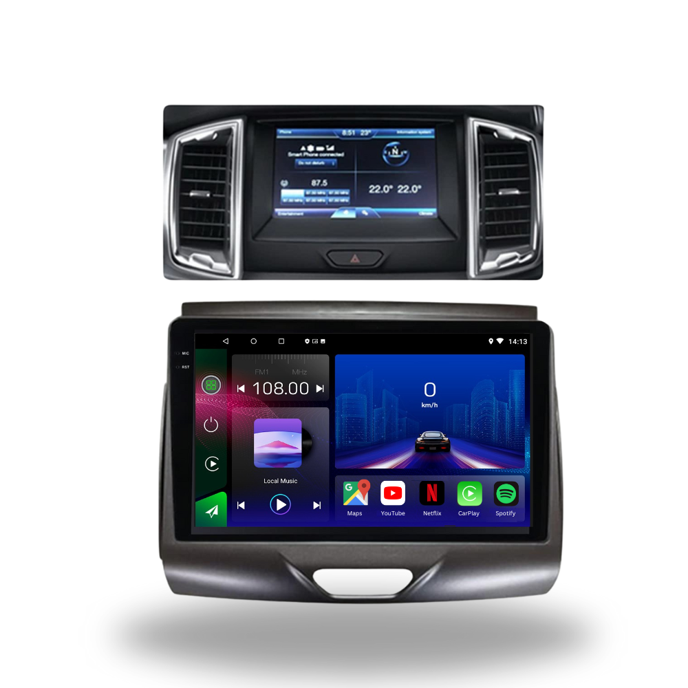 Ford Ranger | 2015-2020 | Android 13 Autoradio | Apple CarPlay | Android Auto - TechVoyage