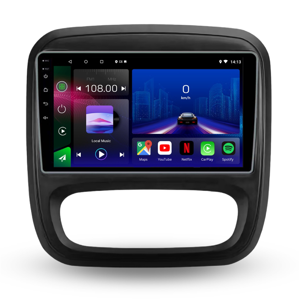 Opel Vivaro | Renault Traffic | 2014-2021 | Android 13 Autoradio | Apple CarPlay | Android Auto - TechVoyage