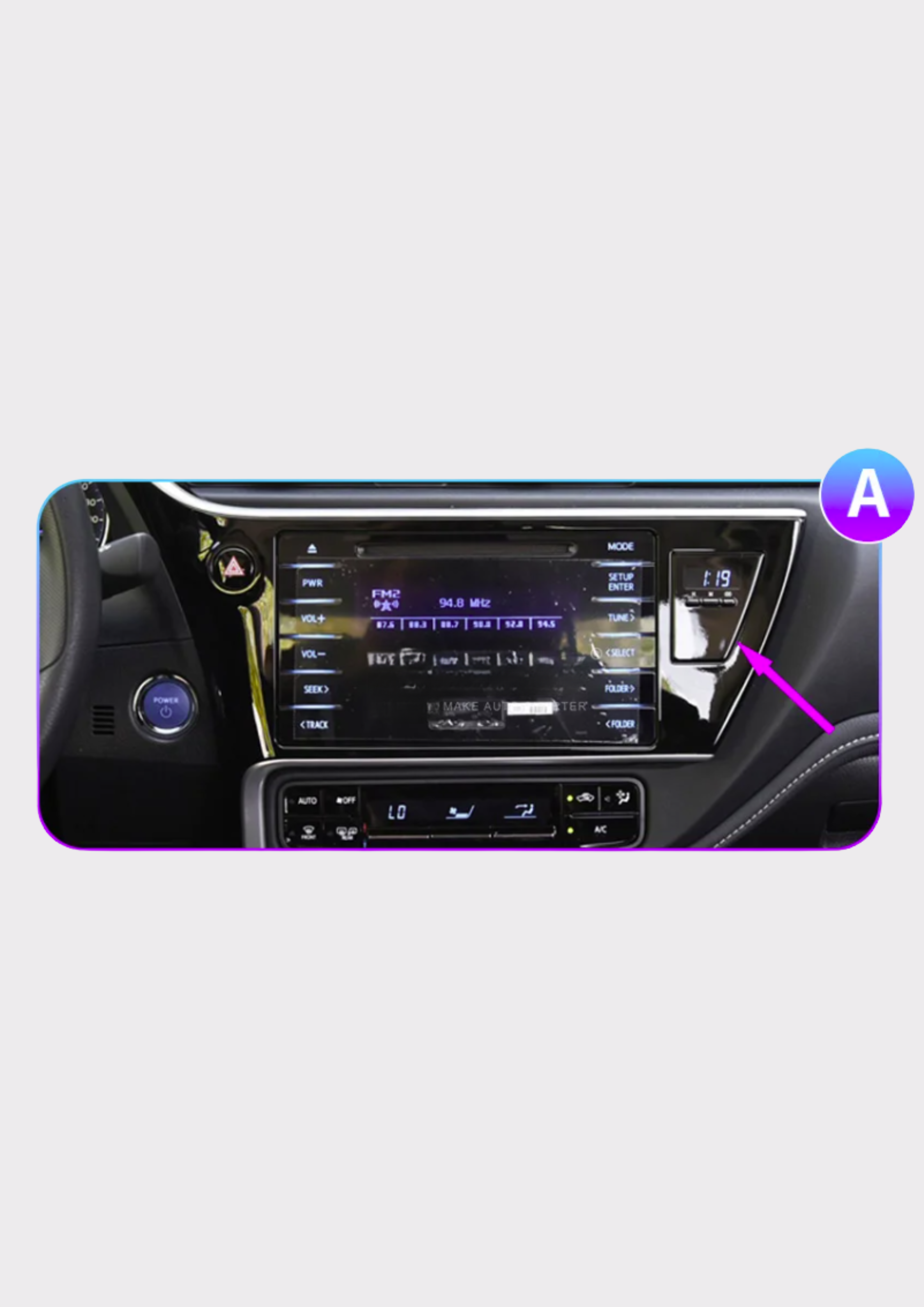 Toyota | Corolla Auris | 2016-2019  | Android 14 Autoradio | Apple CarPlay | Android Auto - AutoNavi.pl