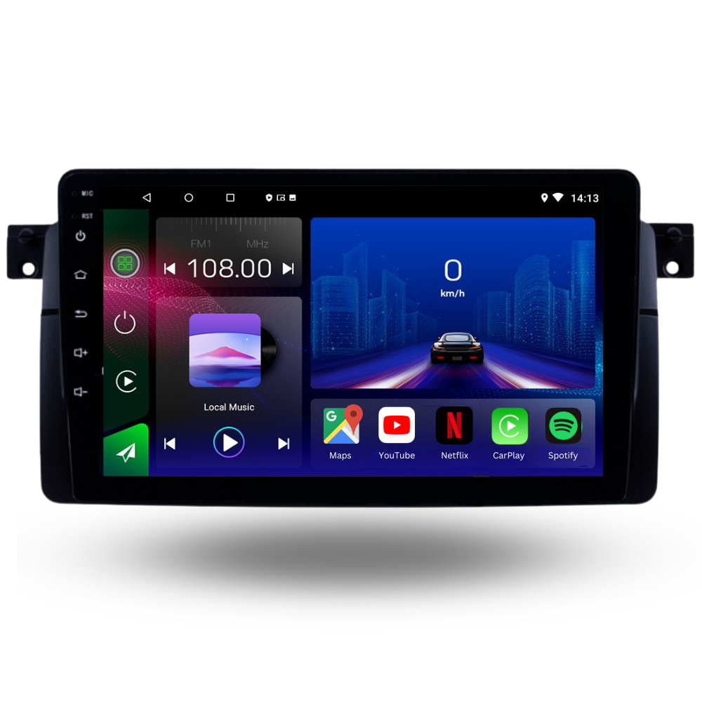 BMW 3 Series | E46 1997-2006 | Android 13 Autoradio | Apple CarPlay | Android Auto - TechVoyage