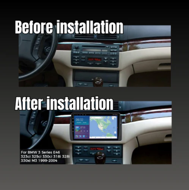 BMW 3 Series | E46 1997-2006 | Android 13 Autoradio | Apple CarPlay | Android Auto - TechVoyage