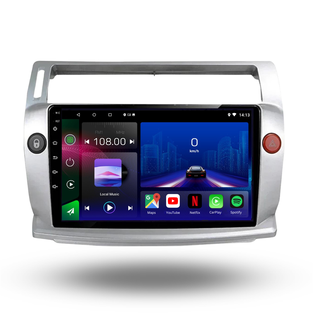 Citroen C4 | C-Triomphe | C-Quatre 2004-2009| Android 13 Autoradio | Apple CarPlay | Android Auto - TechVoyage