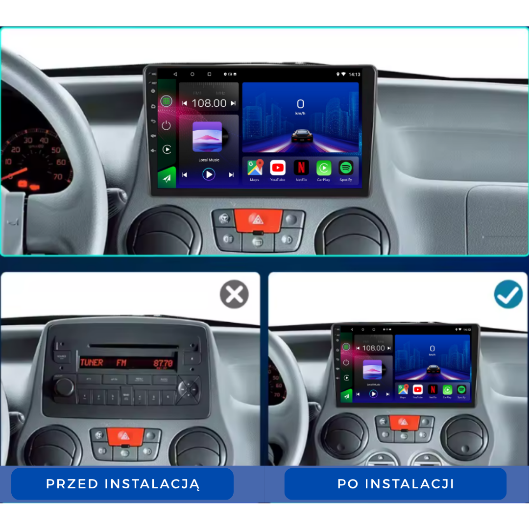 FIAT Panda | 2003-2012 | Android 14 Autoradio | Apple CarPlay | Android Auto