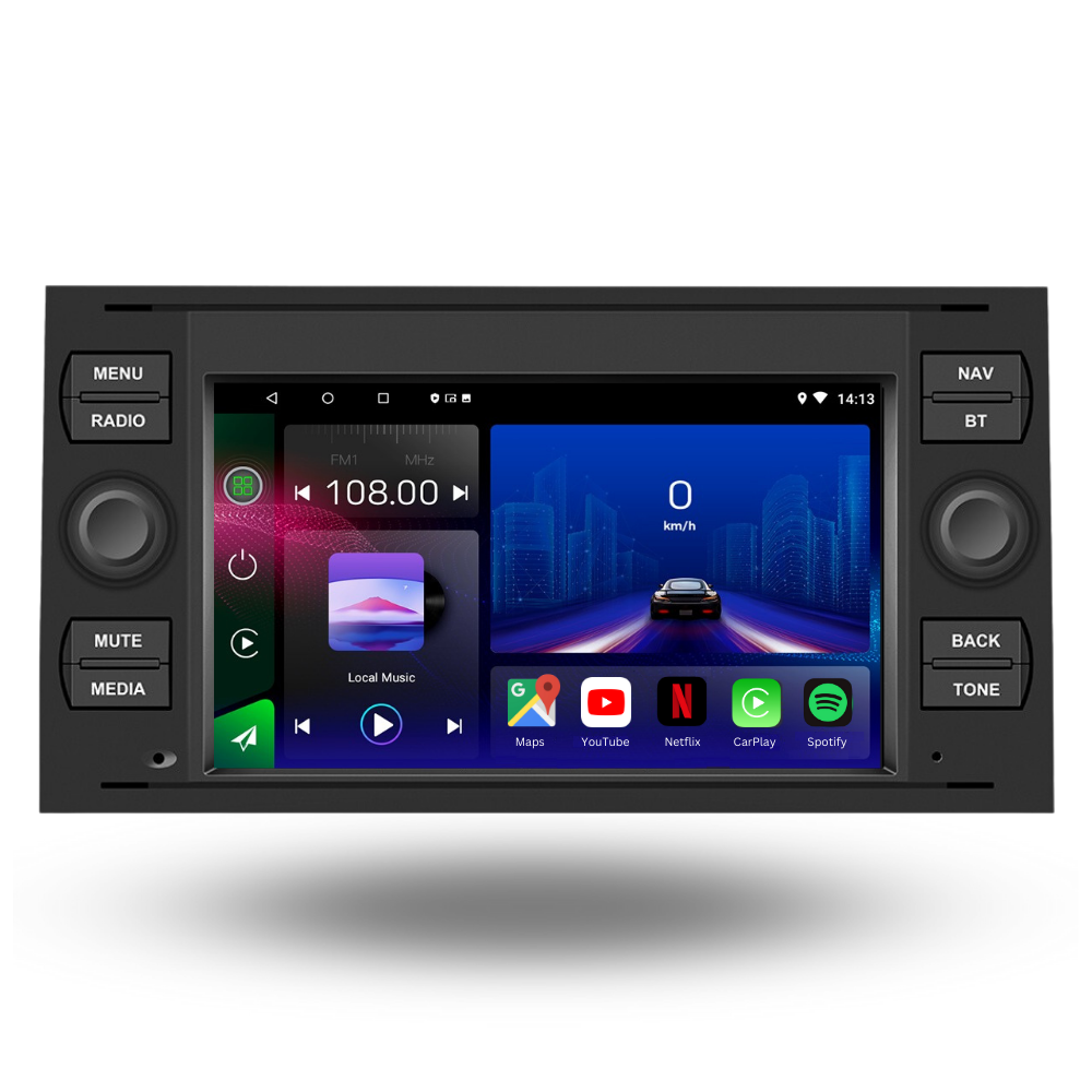 Ford Transit | Kuga | MK7 2006-2013 | Android 13 Autoradio | Apple CarPlay | Android Auto - TechVoyage