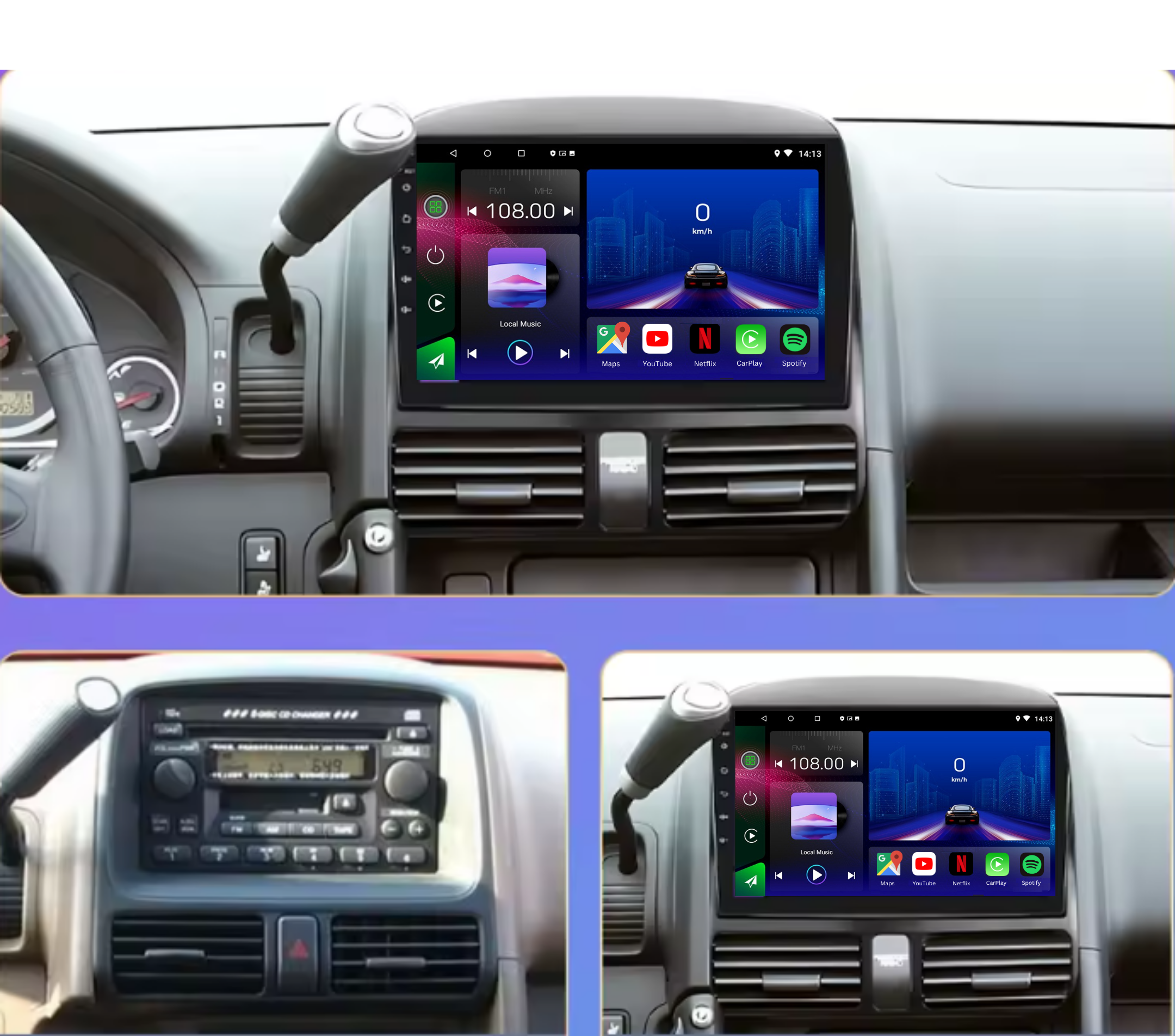Honda CRV | 2001-2006 | Android 13 Autoradio | Apple CarPlay | Android Auto - AutoMedia.at