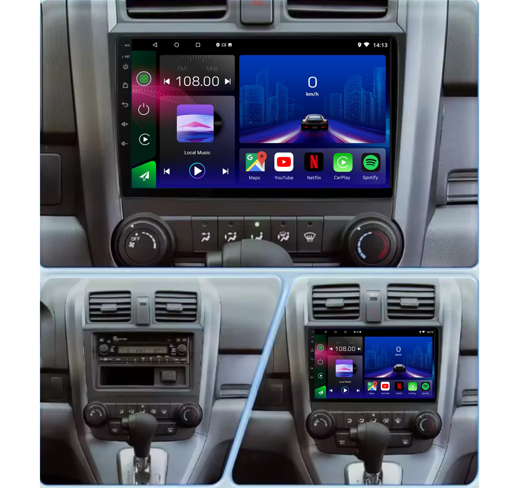 Honda CRV | 2007-2011 | Android 13 Autoradio | Apple CarPlay | Android Auto - AutoMedia.at