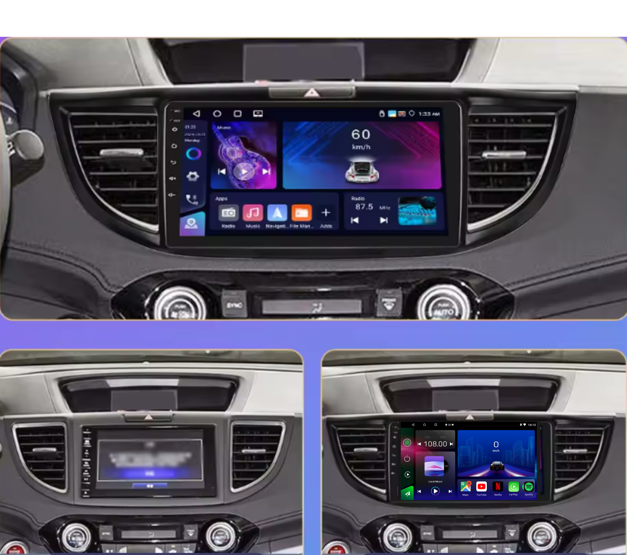 Honda CRV | 2012-2016 | Android 13 Autoradio | Apple CarPlay | Android Auto - AutoMedia.at
