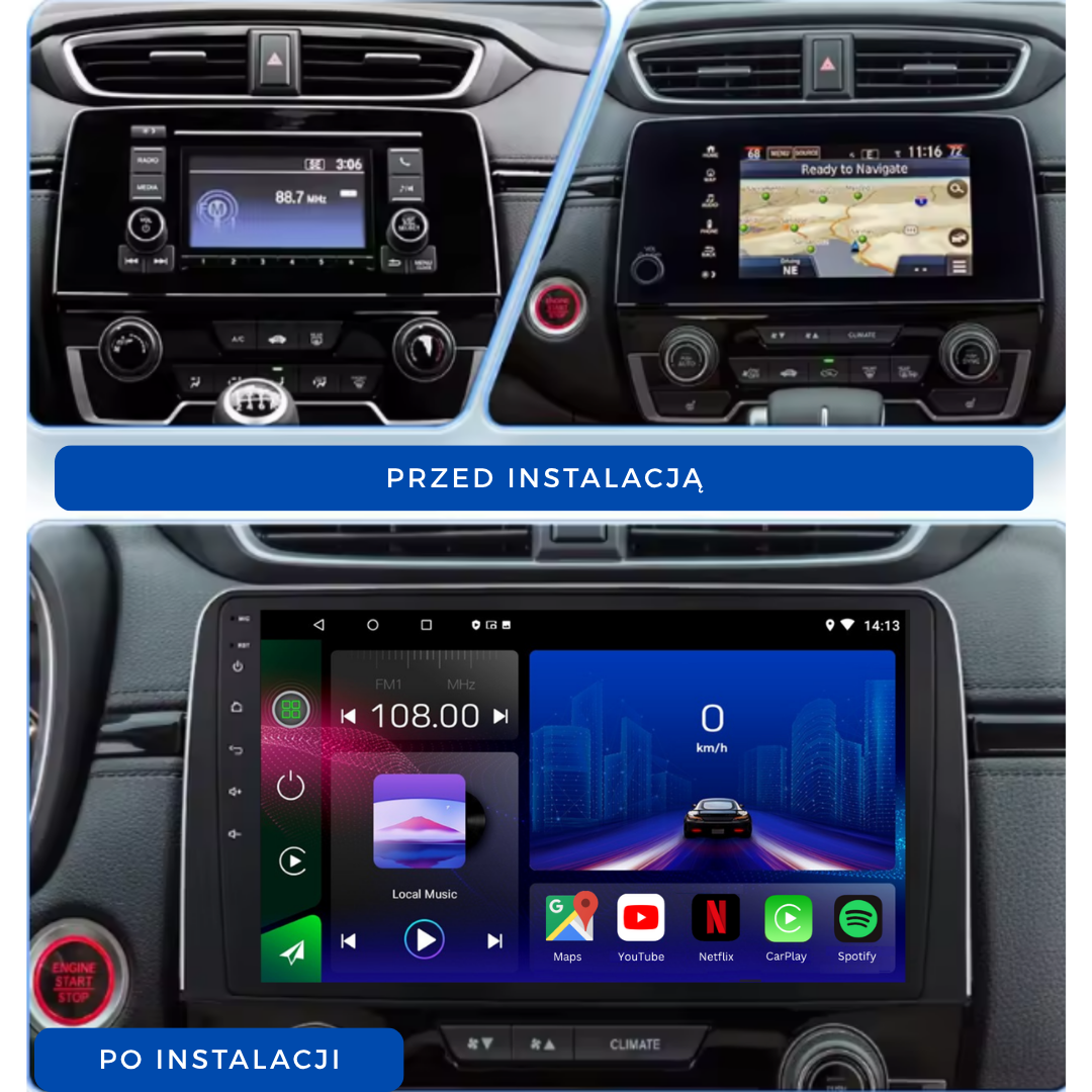 Honda CRV | 2017-2021 | Android 14 Autoradio | Apple CarPlay | Android Auto