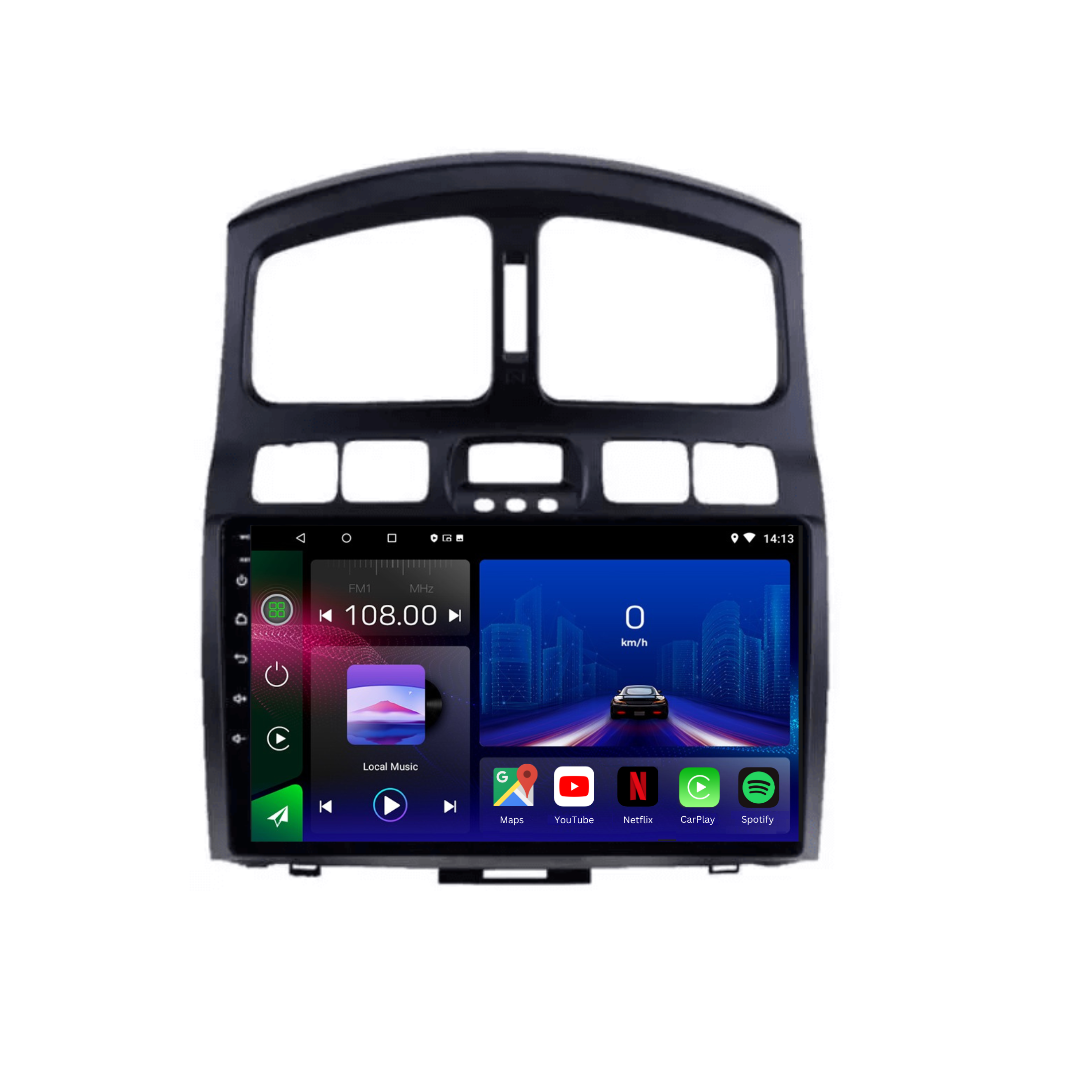 Hyundai Santa Fe 1| 2001-2006 | Android 13 Autoradio | Apple CarPlay | Android Auto - AutoMedia.at