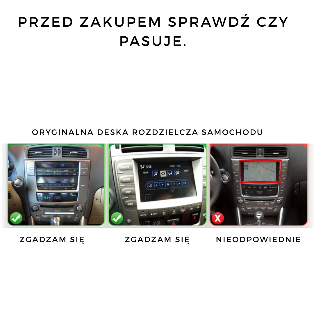 Lexus IS 250 200 300 350 | 2006-2012 | Android 14 Autoradio | Apple CarPlay | Android Auto