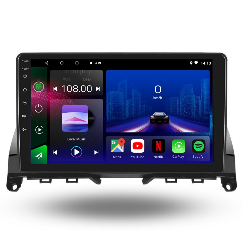 Mercedes | C Class | W204 S204 | 2006-2011 | Android 13 Autoradio | Apple CarPlay | Android Auto - TechVoyage
