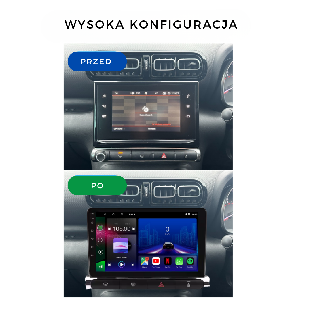 Citroen C3 | C3 Aircross | 2017-2023| Android 14 Autoradio | Apple CarPlay | Android Auto