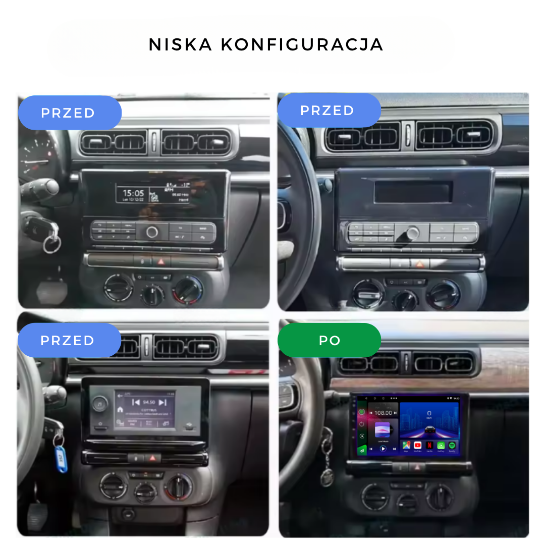 Citroen C3 | C3 Aircross | 2017-2023| Android 14 Autoradio | Apple CarPlay | Android Auto