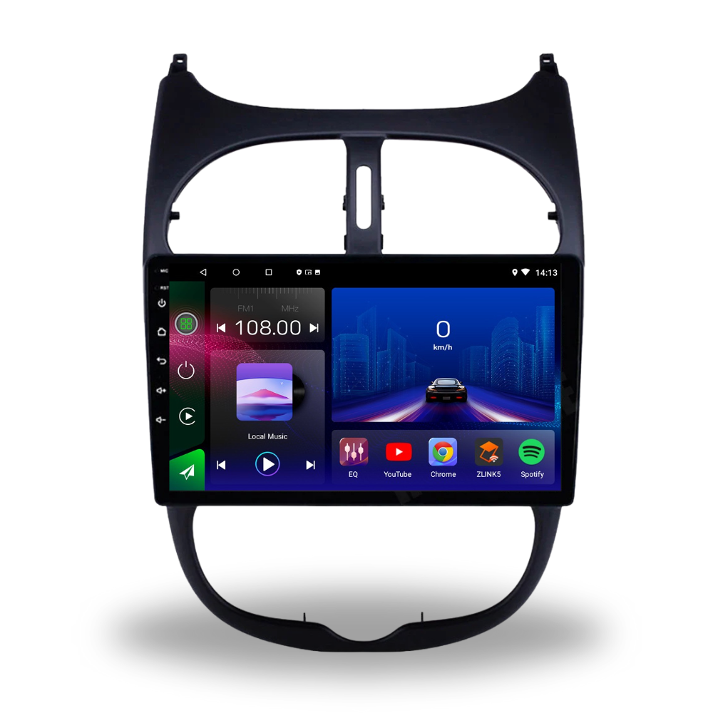 Peugeot 206 206 CC | 1998-2013 | Android 13 Autoradio | Apple CarPlay | Android Auto - TechVoyage