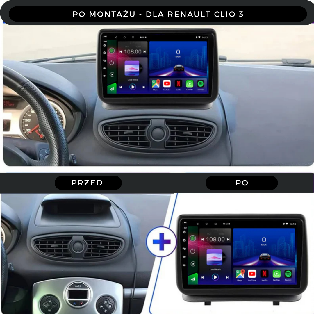 Renault Clio 3 | 2005-2014 | Android 14 Autoradio | Apple CarPlay | Android Auto