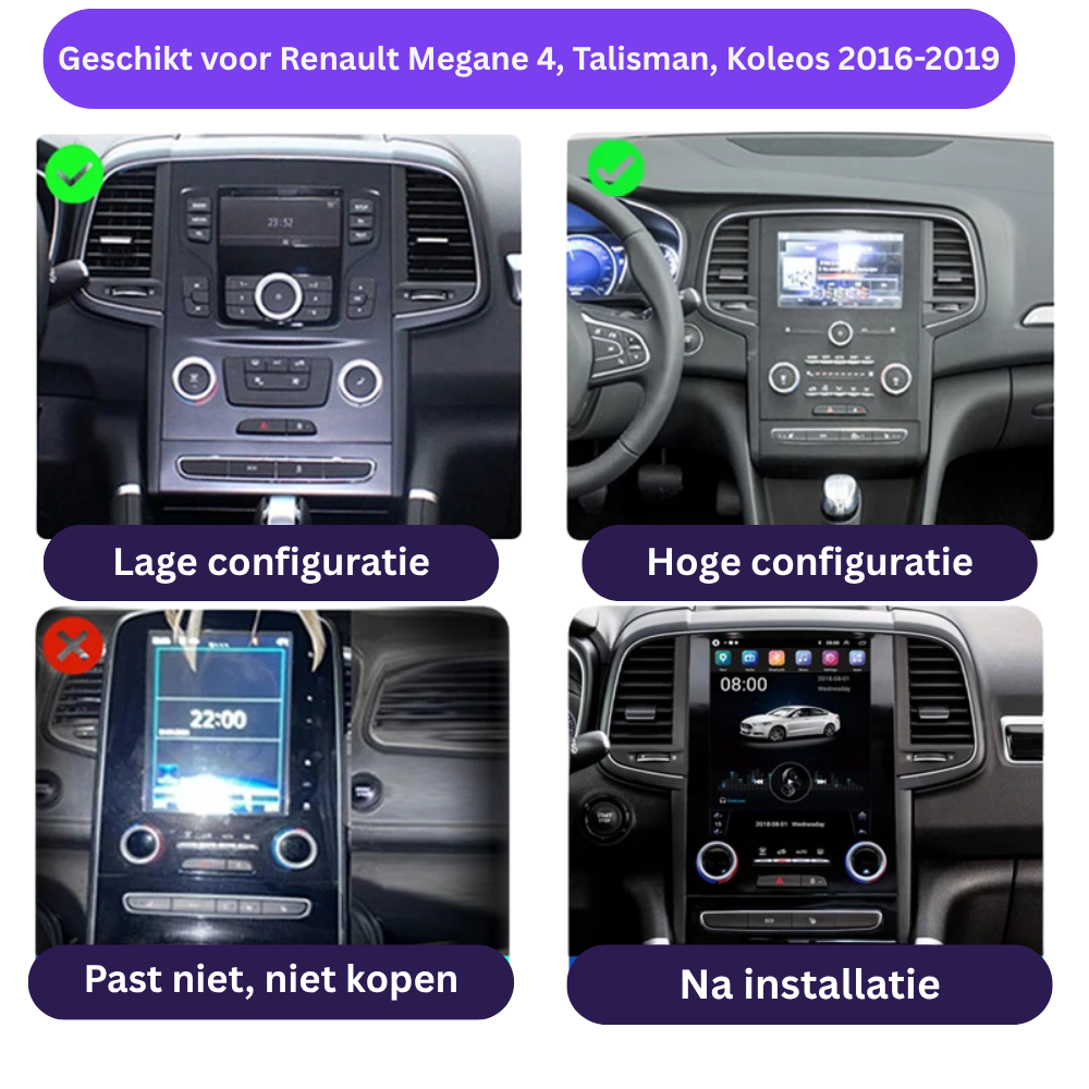 Renault Megane 4 Talisman Koleos | 2016-2022 | Android 13 Autoradio | Apple CarPlay | Android Auto - AutoMedia.at