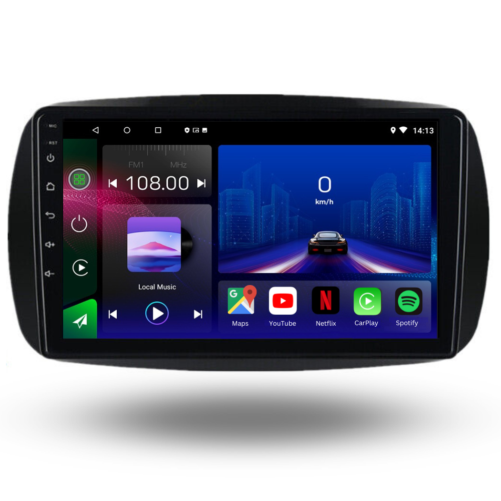 Smart | Fortwo | 2015-2020 | Android 13 Autoradio | Apple CarPlay | Android Auto - TechVoyage