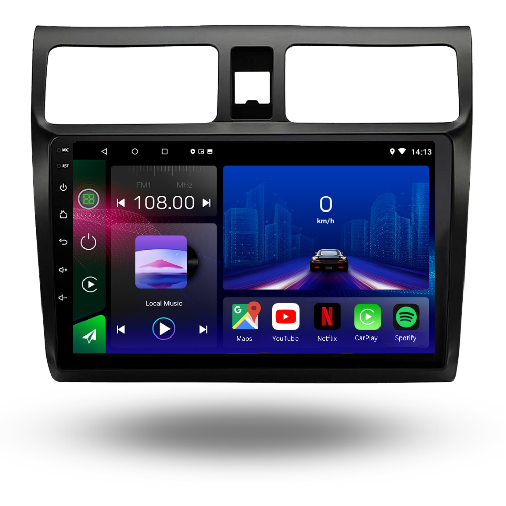 Suzuki Swift | 2003-2010 | Android 13 Autoradio | Apple CarPlay | Android Auto - TechVoyage