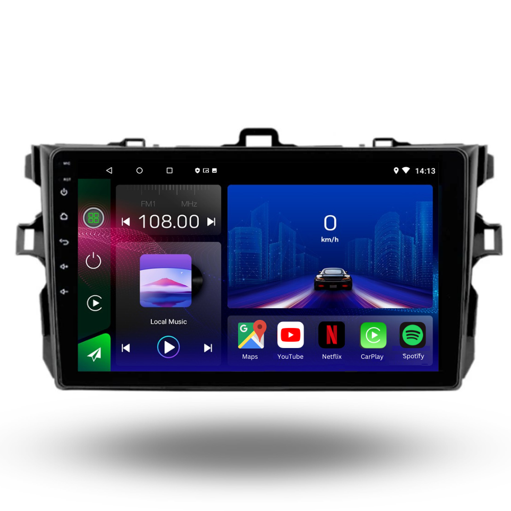 Toyota | Corolla | 2006-2013 | Android 13 Autoradio | Apple CarPlay | Android Auto - TechVoyage