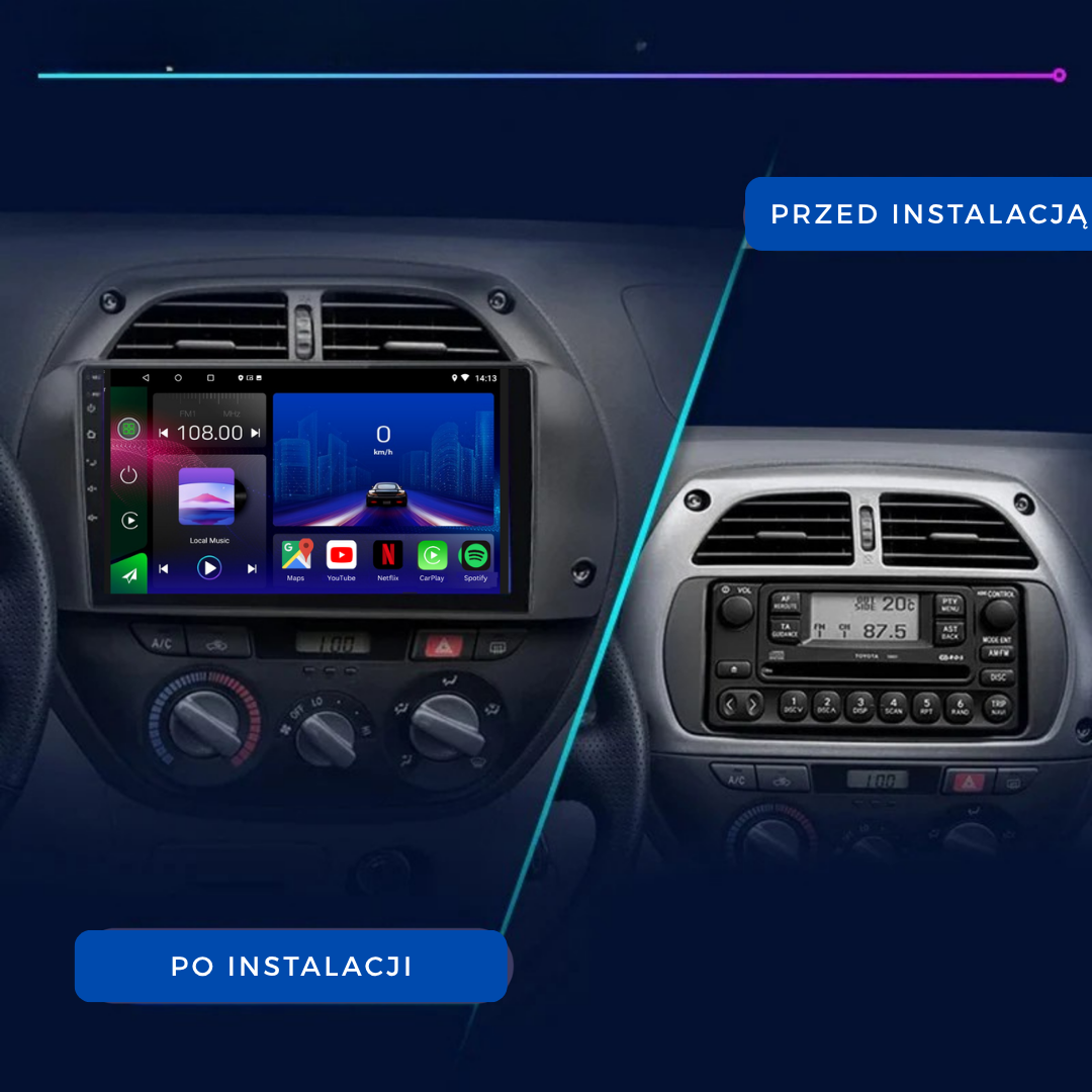 Toyota RAV4 | 2001-2006 | Android 14 Autoradio | Apple CarPlay | Android Auto