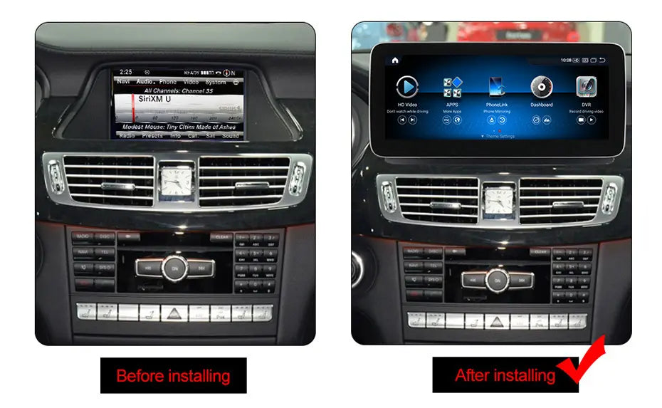 Mercedes CLS 2011-2018 W218 Android 13 Autoradio CarPlay & Android Auto - TechVoyage