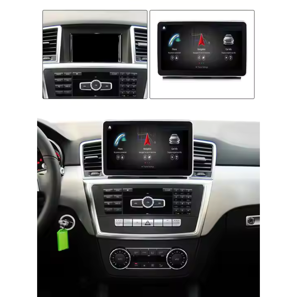 Mercedes ML GL GLE GLS 2011-2019 W166 X166 Android 13 Autoradio CarPlay & Android Auto NTG 4.0 4.5 5.0 - TechVoyage