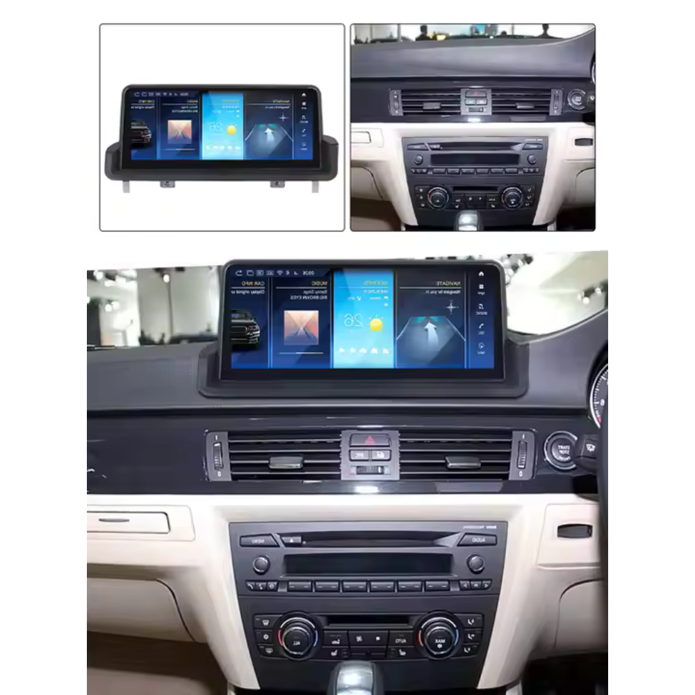 BMW 3 Series 2005-2011 E90 E91 E92 M3 Android 13 CarPlay & Android Auto Autoradio 10.25pouces - TechVoyage