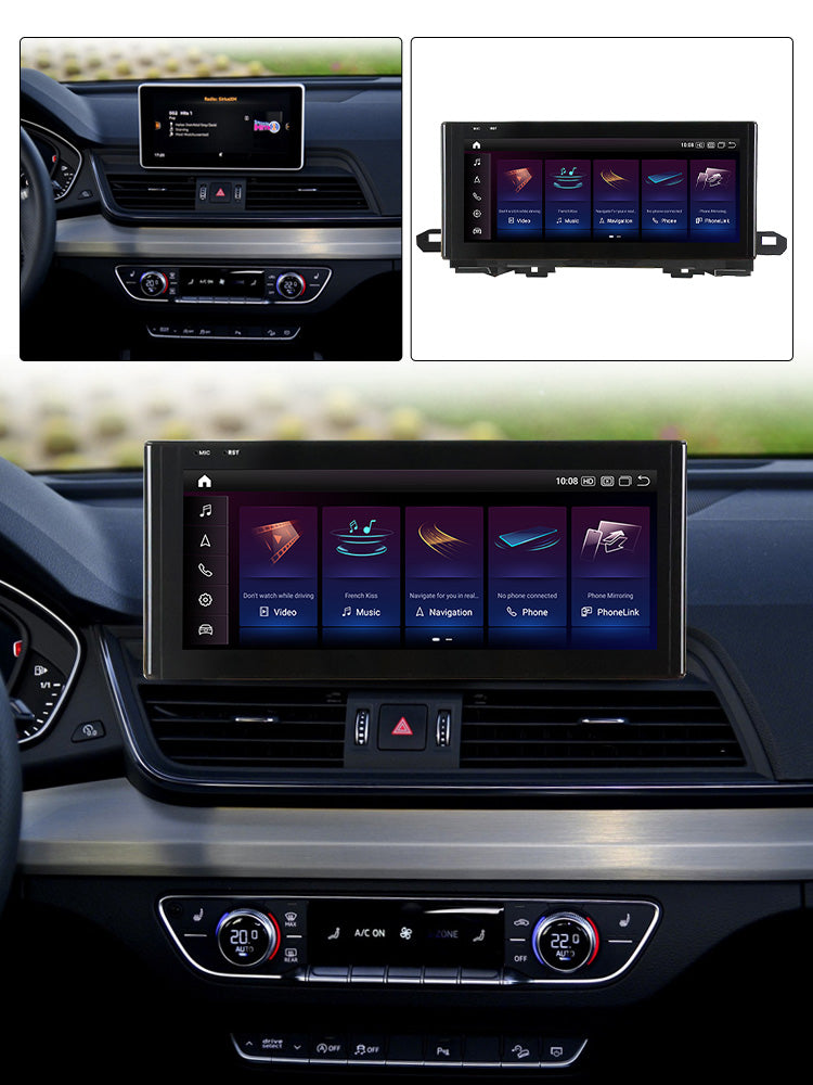 Audi Q5 SQ5 RSQ5 2016-2020 Android 13 Autoradio CarPlay & Android Auto - TechVoyage