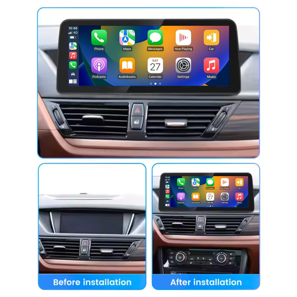 BMW X1 2009-2015 Android 13  CarPlay & Android Auto Autoradio 10.25pouces 12.3pouces - TechVoyage