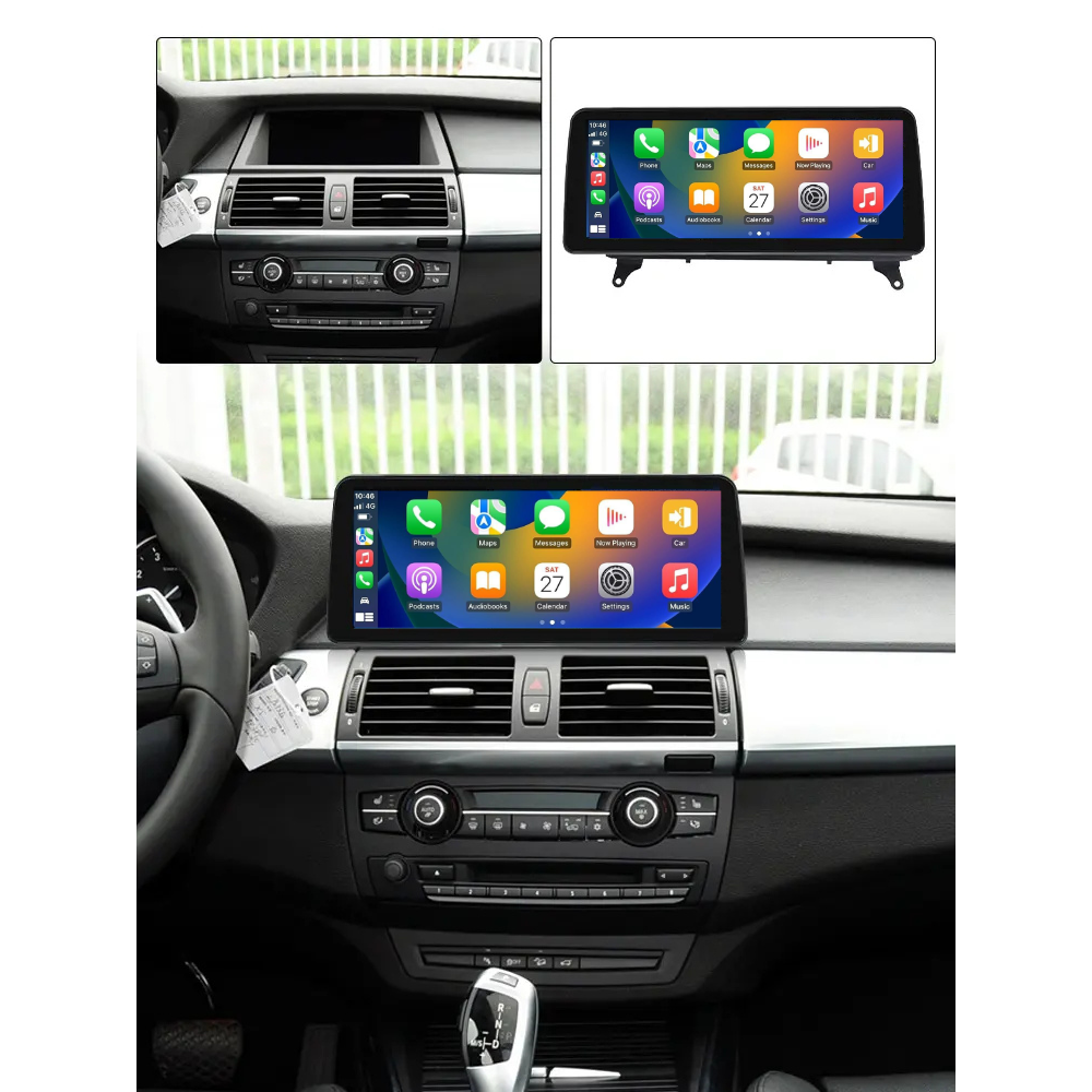 BMW X5 X6 2006-2014 E70 E71 Android 13 Autoradio CarPlay & Android Auto - TechVoyage
