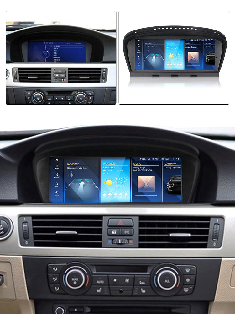 BMW 3 5 6 Series E90 E91 E92 E93 E60 E61 E62 E63 E64 Android 13 Autoradio CarPlay & Android Auto CCC CIC - TechVoyage
