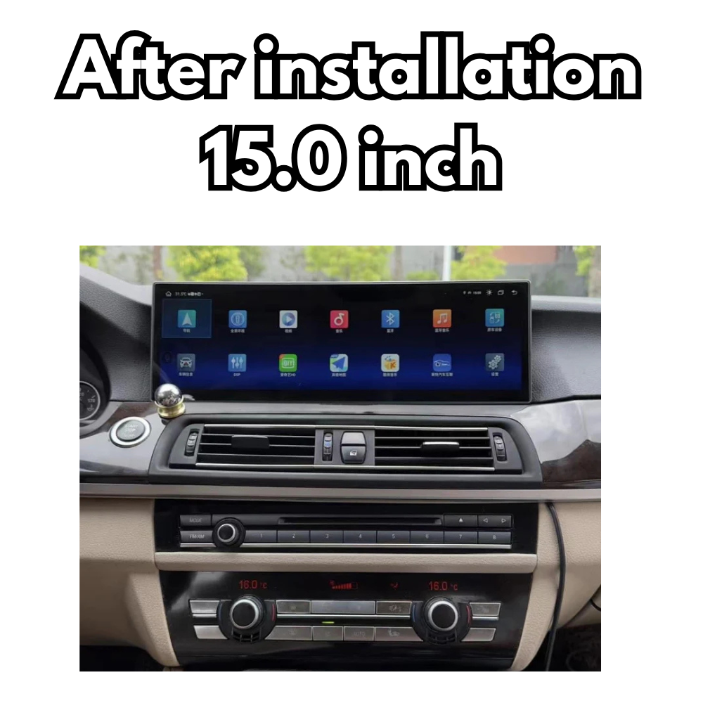 BMW 5 Series 2010-2017 F10 F11 F18 Android 13 Autoradio CarPlay & Android Auto CIC NBT - TechVoyage