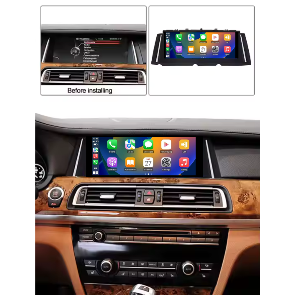 BMW 7 Series 2008-2015 F01 F02 F03 F04 Android 13 CarPlay & Android Auto Autoradio CIC NBT - TechVoyage