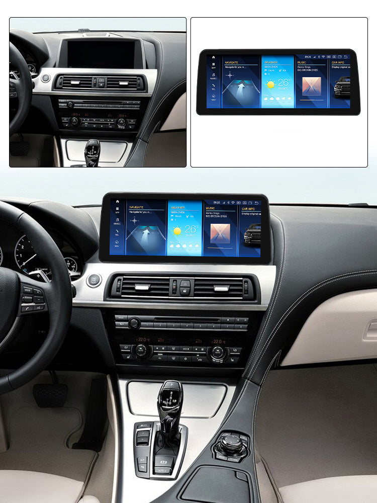 BMW 6 Series 2010-2017 F06 F12 F13 Android 13 Autoradio CarPlay & Android Auto CIC NBT - TechVoyage