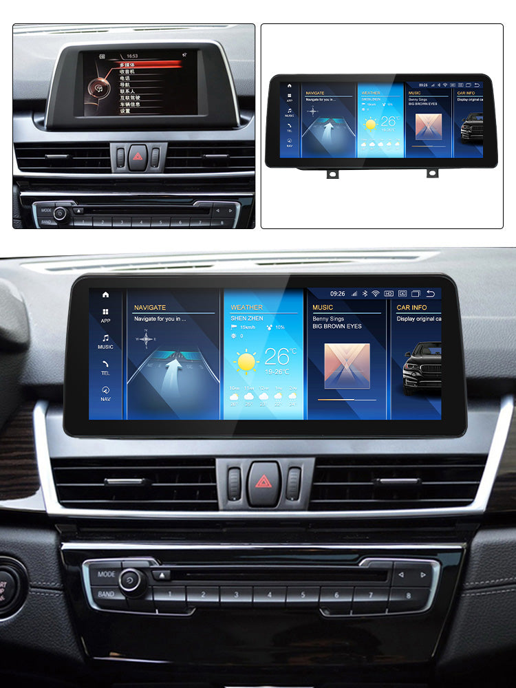 BMW 2 Series Active Tourer 2013-2019 F45 F46 F87 Android 13  CarPlay & Android Auto Autoradio NBT EVO - TechVoyage