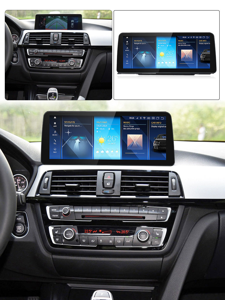 BMW 3 4 2011-2019 Series F30 F31 F32 F33 F34 F36 Android 13 CarPlay & Android Auto Autoradio NBT EVO - TechVoyage