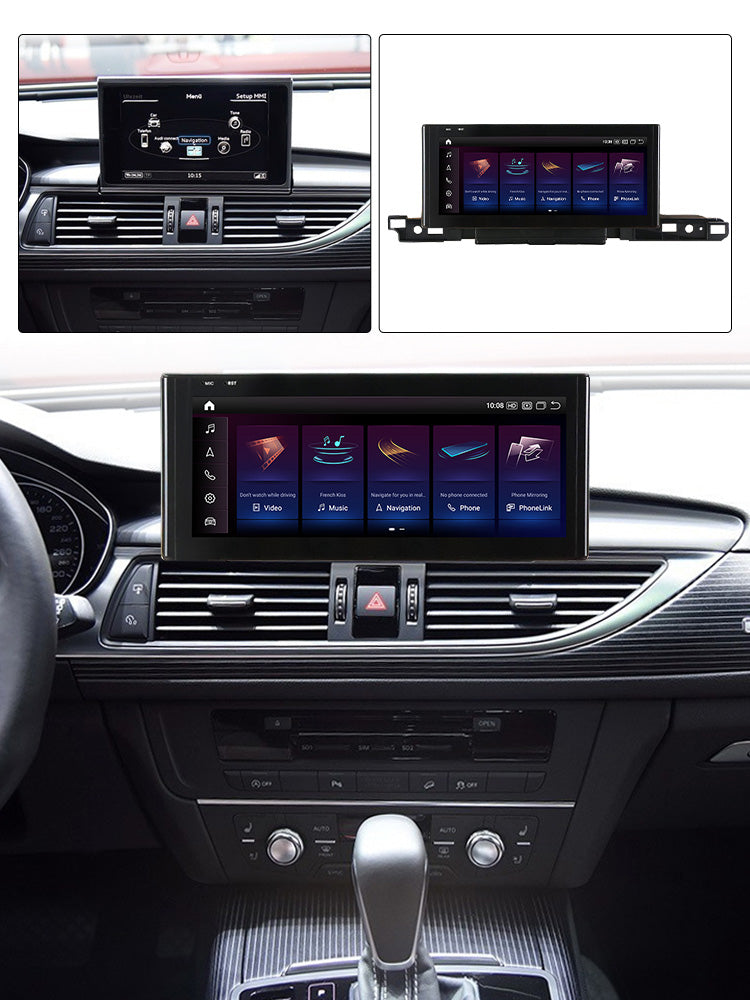 Audi A6 A7 C7 2011-2018 Android 13 Autoradio CarPlay & Android Auto - TechVoyage