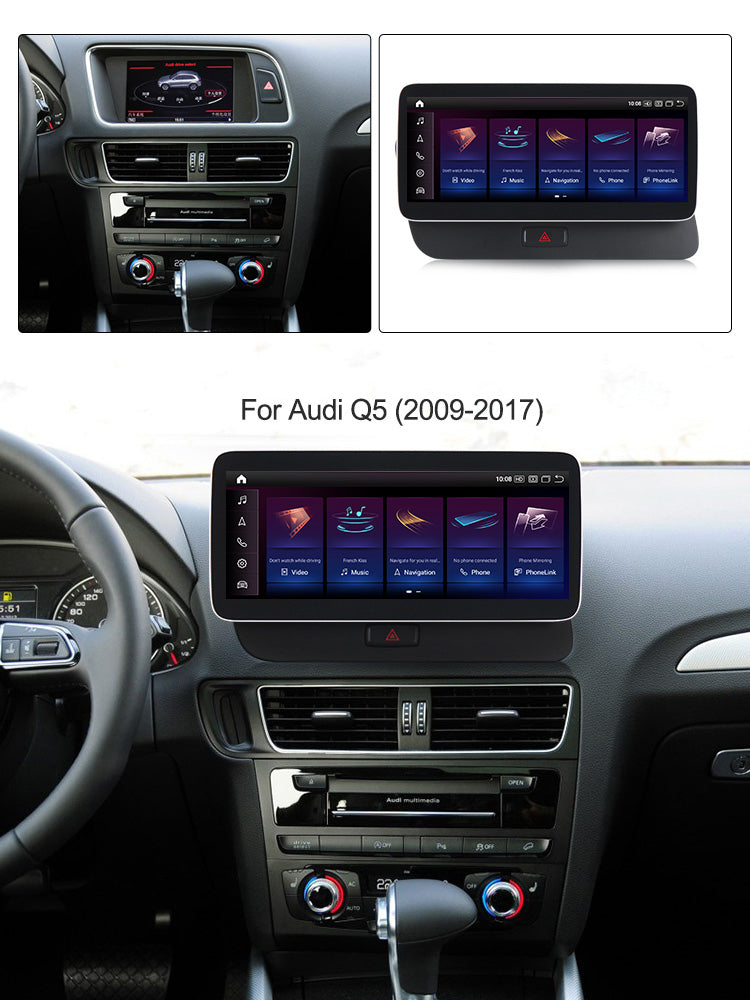 Audi Q5 2009-2018 Android 13 Autoradio CarPlay & Android Auto - TechVoyage