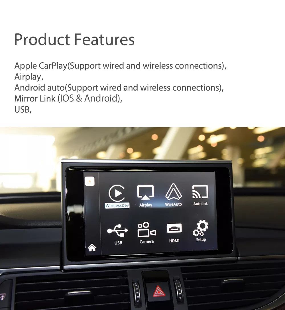 Apple CarPlay sans fil | Rétrofit pour Audi | Android Auto | Décodeur | Intégration - TechVoyage
